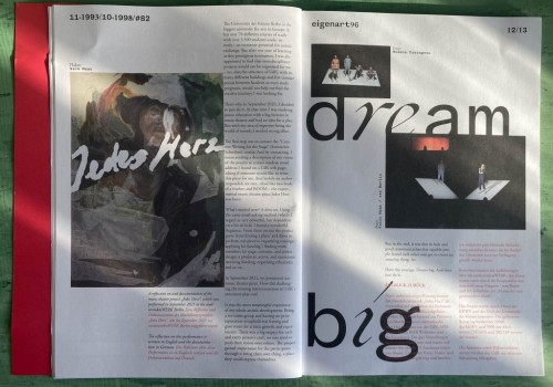 Image of a magazine article with images and text saying 